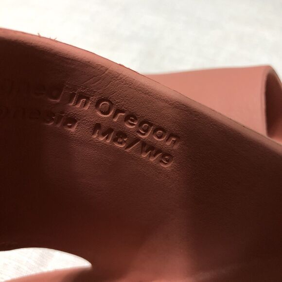 Nike Calm Slides Women 9 Men 8 slip on Sandals Terra Blush Pink Comfort Vacation - Picture 9 of 10